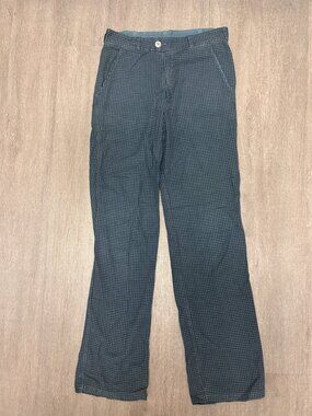 Vintage Drei Stern German Houndstooth Straight Leg Cotton Pants Size 8